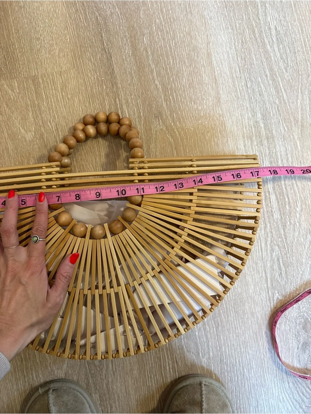 Cult Gaia Fan Ark Bamboo Bag x Adriana Degreas - Picture 6 of 8